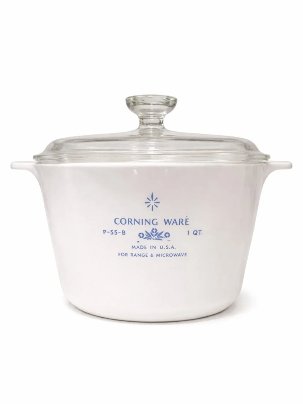 Vintage Corning Ware P-55-B Blue Cornflower Dish